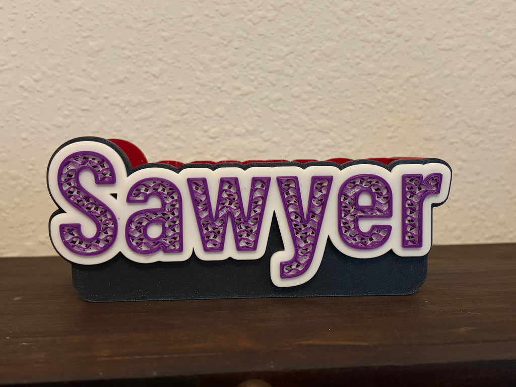 Customizable Name Tray