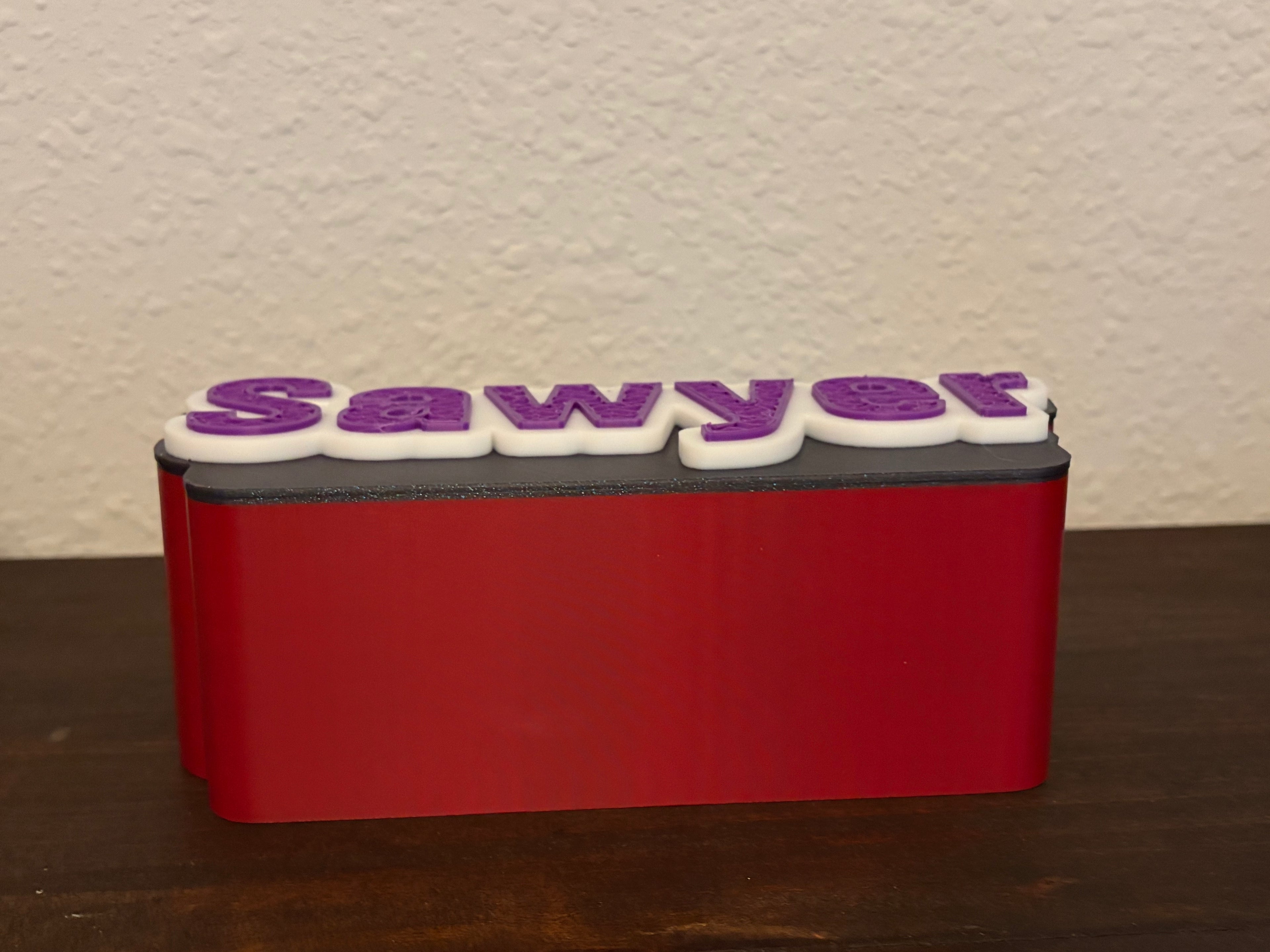 Customizable Name Tray