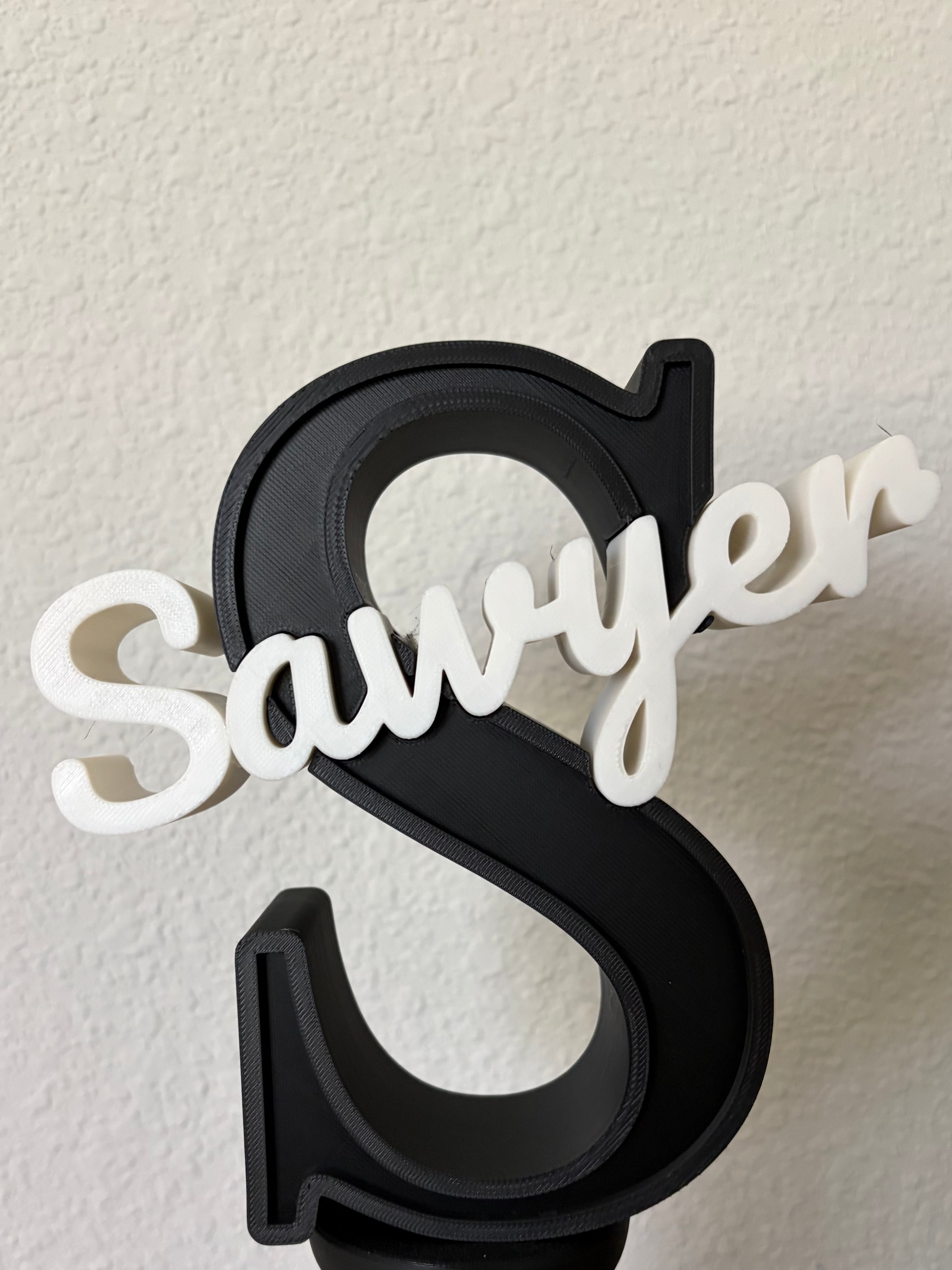 Custom Monogram Name Sign