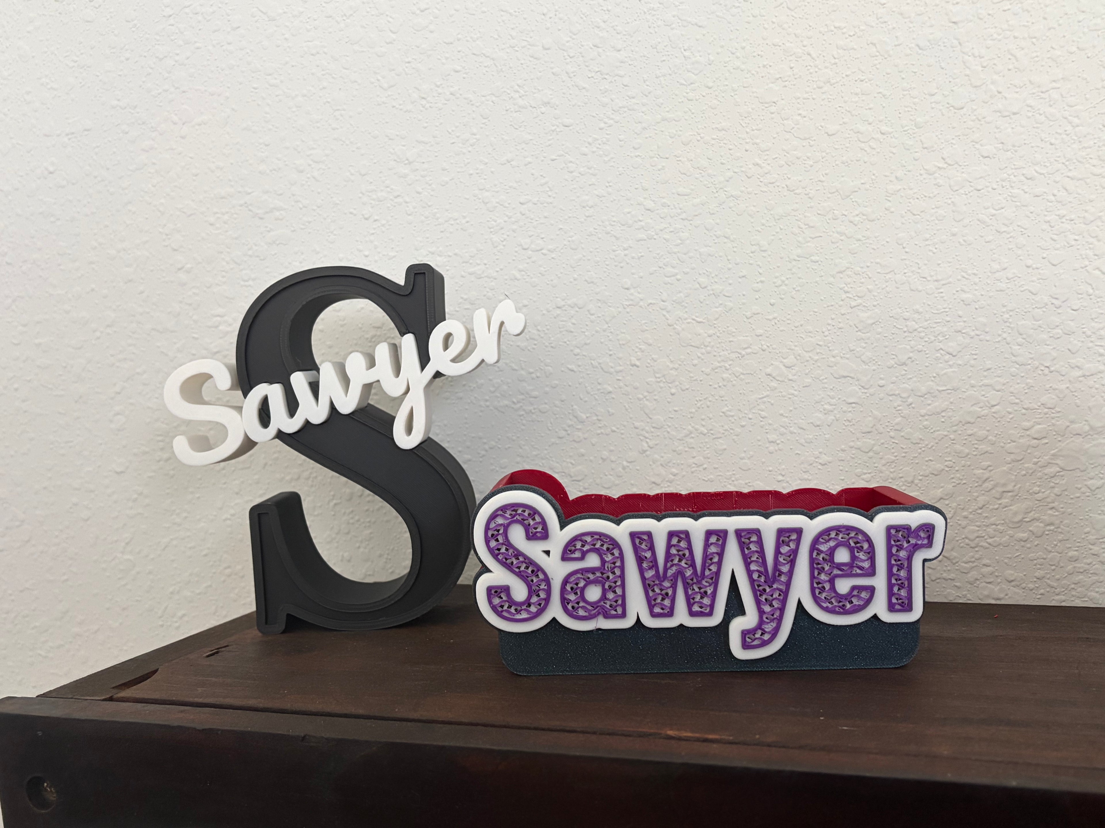 Custom Monogram Name Sign