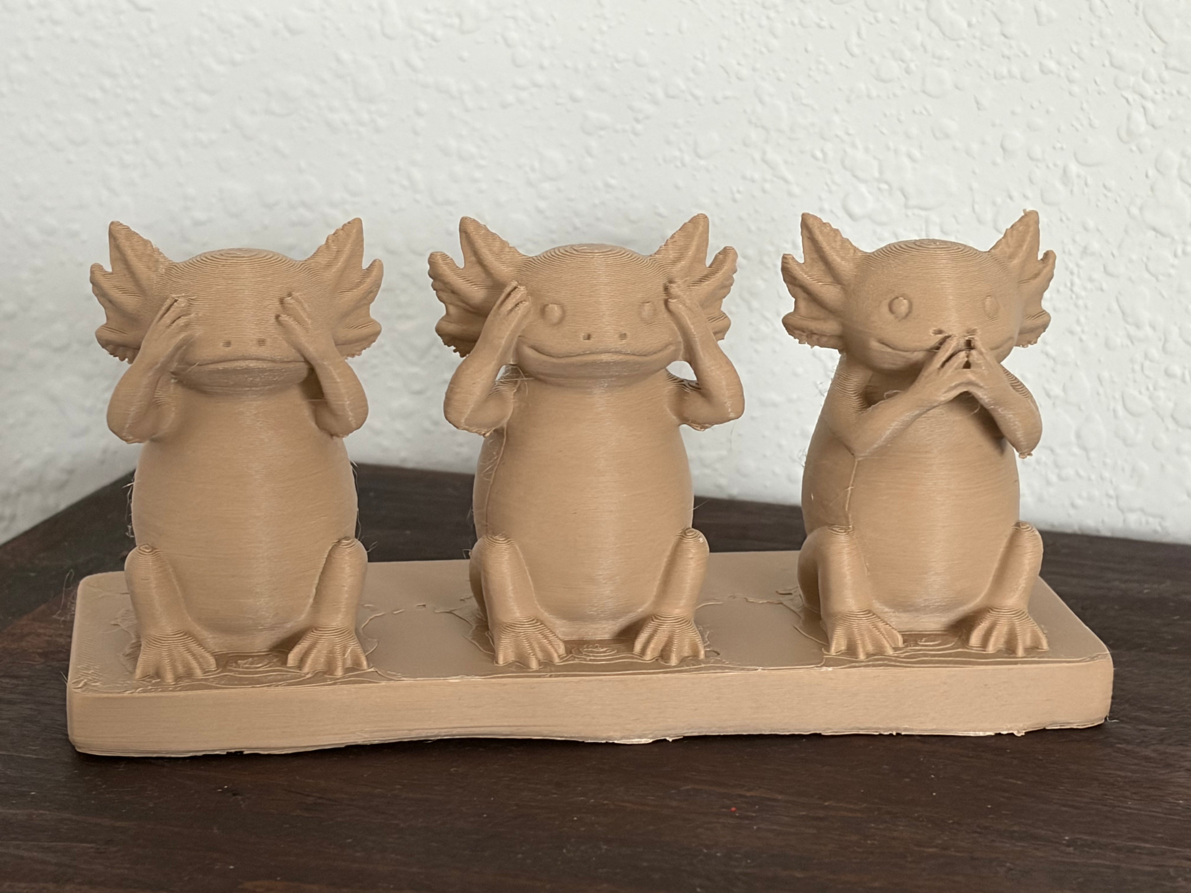 Silent Sages Axolotl Statue