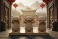 Silent Sages Axolotl Statue