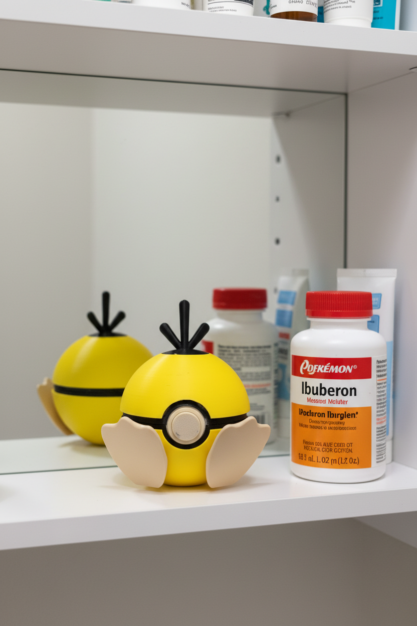 Psyduck Functional Poké Ball Display