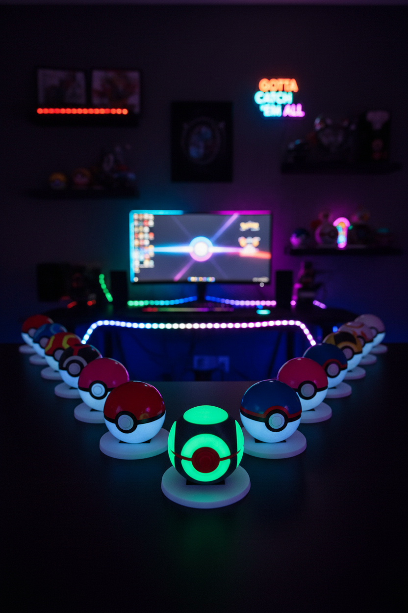 Luminous Dusk Ball Poké Ball Display